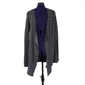 Volcom Gray Stripe Knit Long Sleeve Sweater